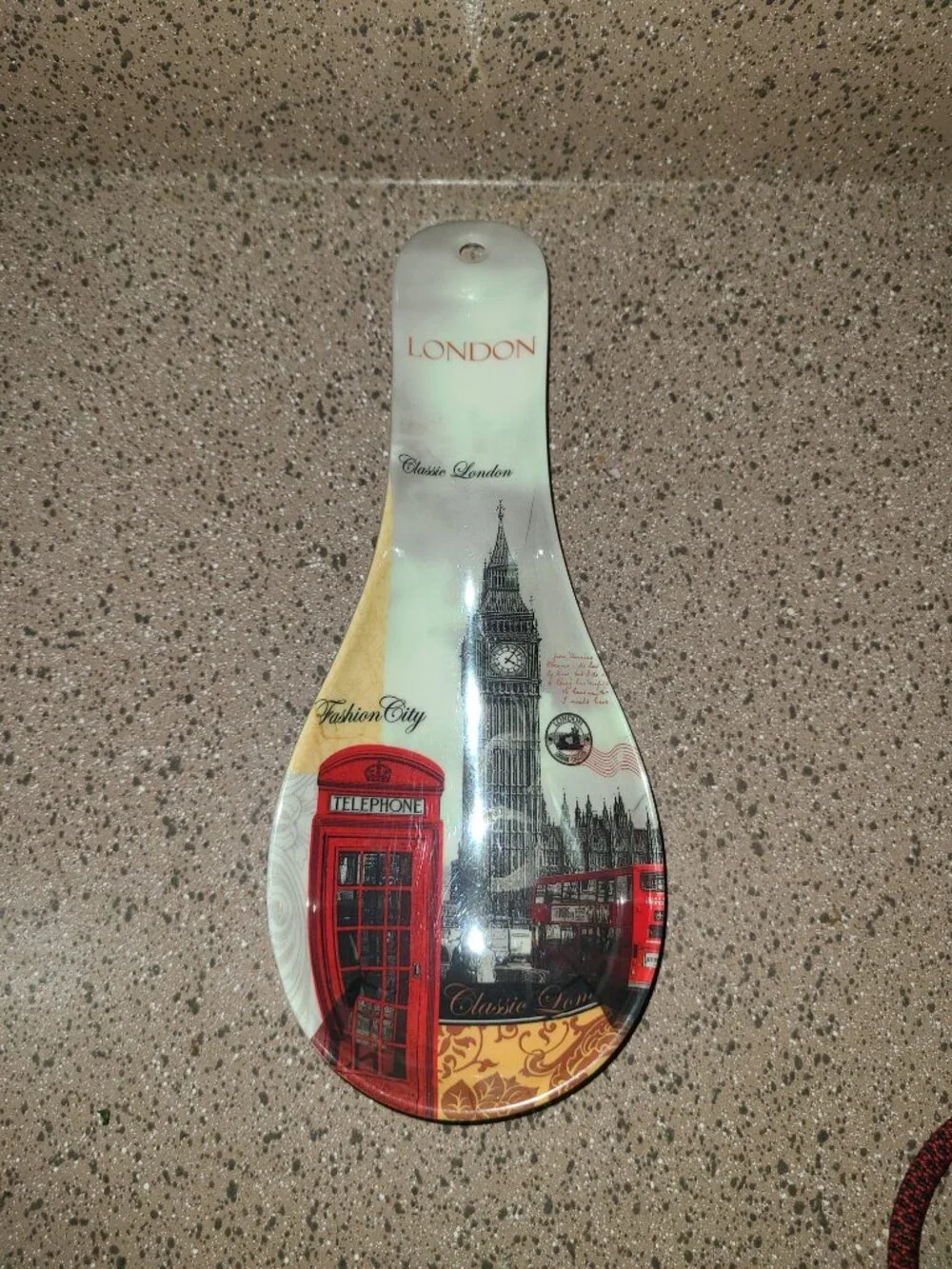 VTG London Scene / Big Ben by Leonardo Collection Melamine Spoon Rest Beautiful!